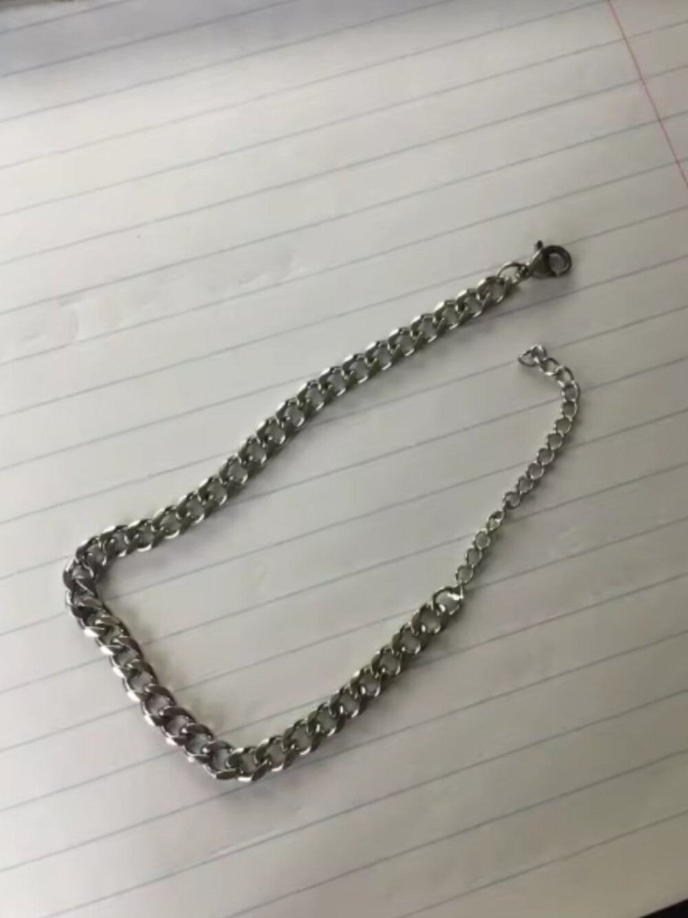 5 mm Men Bracelet Stainless Steel Chain Cuban Silver Color